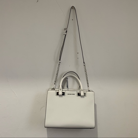 Michael Kors Handbags - Brand New White Michael Kors Leather Shoulder Bag